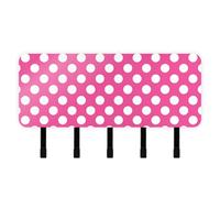 EtherSpher Peach Polka Dot Keys Holder on Wall with Mail Organizer & 5 Self-Adhesive Hanging Home Improvement Wall for Living Room
