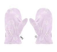 EtherSpher Pink and Purple Deer Snowflake cute baby mittens kids gloves 3 year old guantes para el frio M 4-6