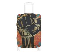 EtherSpher Protest Fist Illustration Elastic Extra Large Luggage Cover Anti Scratch Suitcase Covers Travel Accessories Fit 18-32 Inch Luggage