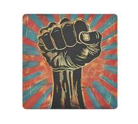 EtherSpher Protest Fist Illustration Travel Pouchs Camera Lens Cloth Self-Adhesive Cosmetic Travel Bag Organizer Wrap 21.7 X 21.7 Wrapper Makeup For Women, Protest Fist Illustration, 21.7x21.7in