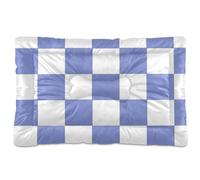 EtherSpher Purple and White American Plaid Washable Pet Sleeping Mat Soft Anti-Slip Pet Mat for Medium/Large Dogs 36" x 24"