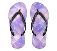 EtherSpher Purple Dragon Scales Sparkling rubber flip flops waterproof womans flip for Outdoor Swimming, Hiking, Travel party