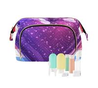 EtherSpher Purple Heart Day Soldier Travel Bag Waterproof Large Cosmetic Bag Cosmetic Bags For Purse for Cosmetic Organizer, Purple Heart Day Soldier, One Size