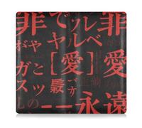 EtherSpher Red and Black Gothic Y2k Text Leather Toursuit car registration and insurance card holder Prefect Car Essentials Wallet for Driver License, Cards & Essential Documents