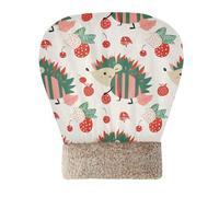 EtherSpher Red and Green Playful Hedgehog Christmas Sleeping Bag for Cat for Indoor Pets Kittens Tunnel Pet Hideaway Winter Cozy Wrap Semienclosed