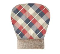 EtherSpher Red Blue and White Plaid Pattern Cat Sleeping Bag for Indoor Pets Tunnel Hideaway Winter Soft Plush Self Warm