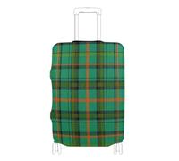 EtherSpher Retro Buffalo Plaid Checked Green Elastic Large Luggage Cover Protector Washable suitcases Cover Travel Accessories Fit 18-32 Inch Luggage