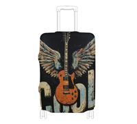 EtherSpher Retro Guitar Wings Elastic Cover for Carry on Luggage Anti Scratch Carry on Suitcase Cover Luggage Protector Fit 18-32 Inch Luggage