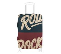 EtherSpher Rock Retro Vintage Stripe Camera Elastic Carry on Luggage Cover Scratchproof Suitcase Cover Travel Accessory Fit 18-32 Inch Luggage