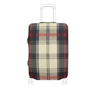 EtherSpher Scotland Buffalo Plaid Elastic Large Luggage Cover Dustproof Baggage Cover Luggage Protection Fit 18-32 Inch Luggage