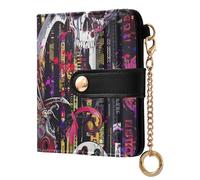 EtherSpher Scythe of Death Unique Ladies Cute Foldable Wallet PU Leather Wallet with Card Slots for Woman Girl