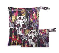 EtherSpher Scythe Of Death zippered bag for baby 2 Pack travel essentials for baby with handles for beach, yoga