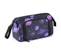 EtherSpher Space Planet Colorful Large Pencil Case Large Capacity Big Pencil Cases with Zipper for Student High School estuche para lapices para adolescentes