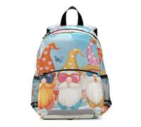 EtherSpher Summer Beach Gnome kids school backpack leash books bag for baby mochilas para ni?os