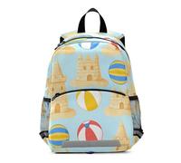 EtherSpher Summer Beach Sand Castel backpack for girls kids school harnessing with leash book bags for 3-4 year old morrales escolares para ni?os