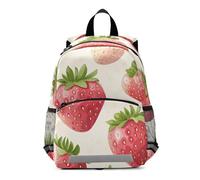 EtherSpher Summer Fresh Strawberries backpacks for school kids harnessing with leash book bags for toddler mochilas para ni?os de 3 a?os preescolar