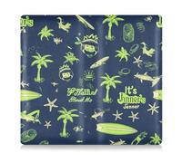 EtherSpher Summer Green Blue Elements Premium Leather Car Registration & Insurance Card Holder Essential Car Wallet Case for Driver Auto Owners Trailer Motorcycle Boat, summer green blue elements, One