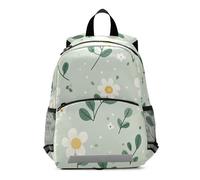 EtherSpher Summer Green Little Flowers kids day backpack chest clip bookbag for kid mochilas para ni?os