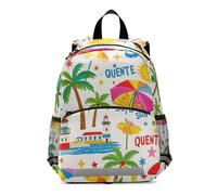 EtherSpher Summer Island Coconut White kid boy backpack chest strap book bags for 5 year old mochilas escolares para ni?os de 3 a?os