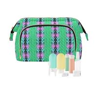 EtherSpher Technological Animal Cat Future Neon Cosmetic Bag Lightweight Cosmetic Bag For Purse Makeup Period Bag for Travel Cosmetic, Technological animal cat future neon, One Size