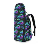 EtherSpher Tenni Badminton Racket Bag Crow Skull Neon Mystery 3 Rackets Badminton Racket Bag