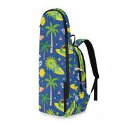 EtherSpher Tennis and Badminton Bag Chill Out Surfing Crocodiles Tropical Seamless Pattern 2 Rackets Padded Tennis Bag Gym Bag