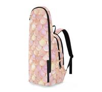 EtherSpher Tennis Backpack for Adults Rose Gold Fish Scale Sparkling 2 Rackets Tennis Racket Cover Bag Gym Bag
