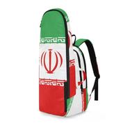 EtherSpher Tennis Badminton Backpack Flag of Iran Green Red 3 Rackets Badminton Bag Case
