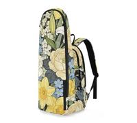 EtherSpher Tennis Badminton Bag Backpack William Morris Yellow Lily Narcissus Tennis Badminton Racket Cover Bag