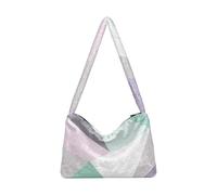 EtherSpher The Soft geometries Of Mint Green Plush Underarm Bag shoulder bags for women for ladies