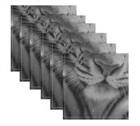 EtherSpher Tigers Selfie Cute decorative heavy cloth dinner napkins fiesta dinner napkins fabric servilletas de tela para tortillas 20 x 20in set of 6