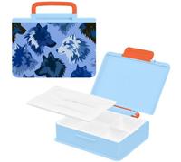 EtherSpher Toddler Lunch Box Animal Wolf Print Blue