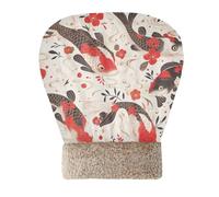 EtherSpher Traditional Japanese Carp Black and Red Armor Cave Cat Bag Bed Perfect Shelter Pet Snuggle Sack for cute Winter Soft Plush Semienclosed