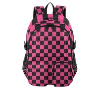 EtherSpher Travel Backpack for Men Purple and Black American Plaid Work College School Bookbag 17.5 inch College Backpacks for Adult Luggage Back Pack mochilas grandes 7-18