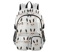 EtherSpher Travel Laptop Backpack for Men Women Cartoon Cute White Rabbit School College Bookbag 17.5 inch College Backpacks Office Back Pack mochilas escolares grandes 7-18