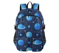 EtherSpher Travel Laptop Backpacks for Women Blue Cosmic Planet College Work Bag 17.5 inch Backpack for Laptops Office Back Pack mochilas 7-18