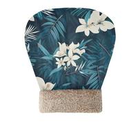 EtherSpher Tropical Leaves White Bloom Cave Bed Bag for Cat for Cats Pet Snuggle Sack for cute Cold Weather, Comfortable, Washable Self Heating