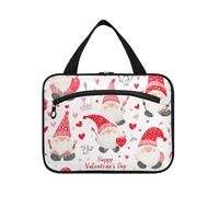 EtherSpher Valentine Red Dwarf hanging travel bag toiletry kit with hook, designer unisex make up bag for dad vacation estuche de maquillaje para mujer L, Valentine Red dwarf, L