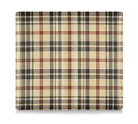 EtherSpher Vintage Buffalo Plaid Checked Khaki Premium Leather Car Registration & Insurance Card Holder Essential Car Wallet Case for any Car, Truck, Motorcycle, Trailer or Boat, Vintage buffalo plaid