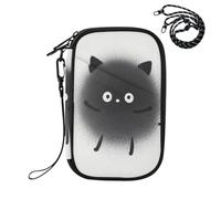 EtherSpher Waterproof Passport Holder Vaccine Card Holder Cover Combo Cartoon Cute Black Monsters
