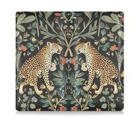 EtherSpher William Morris S Design Leopard Leather Toursuit car registration and insurance card holder Essential Car Wallet Case for Cards, Essential Document, Driver License Vehicle Paperwork