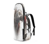 EtherSpher Women Men Tennis Backpack 3D Bird Parrot Branches Tennis Bag Holds 2 Rackets