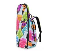 EtherSpher Women Men Tennis Backpack Happy Halloween Magic Potion 2 Rackets Tennis Racket Cover Bag with Protective Pad