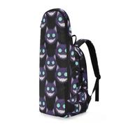 EtherSpher Women Men Tennis Backpack Neon Glow Cheshire Cat Pattern Tennis Racket Cover Holds 2 Rackets