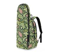 EtherSpher Women Men Tennis Backpack Pink Carnation Green Leaves William Morris 3 Rackets Badminton Bag Case