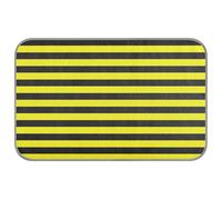 EtherSpher Yellow and Black Line Summer Cooling Dog mat Self Cooling Washable cat Bed for Chicken Outdoor pet Removable Mantas frías para Perros M