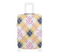 EtherSpher Yellow Blue Cute Cartoon Buffalo Elastic Luggage dust Cover Scratch-Resistant Fit Suitcase Elastic Cover Travel Accessory Fit 18-32 Inch Luggage