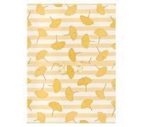 EtherSpher Yellow White Striped Ginkgo Biloba Leaf Sun Cover for Stroller Windproof Car Seat Net Cover,protects from Dust and Snow mosquiteros para bebes