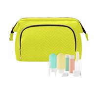 EtherSpher Yellowish Green Makeup Bags Zipper Cosmetic Bag For Purse Women Coin Purse for Large Cosmetic, yellowish green, One Size