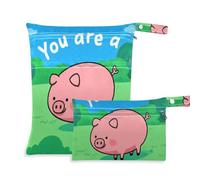 EtherSpher You Are A Pig waterproof small dry bags 2 Pack diaper bag essential items with handles for pool, gym